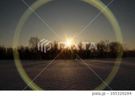 日の出と光 105320204