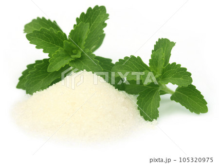 Stevia with suga 105320975