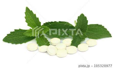 Stevia with tablets 105320977