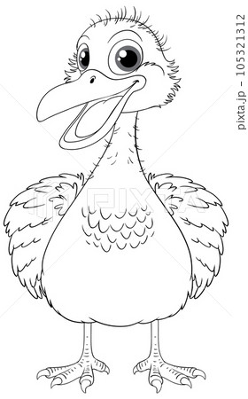 Cute Emu Bird Smiling Cute Emu Bird Smiling 105321312