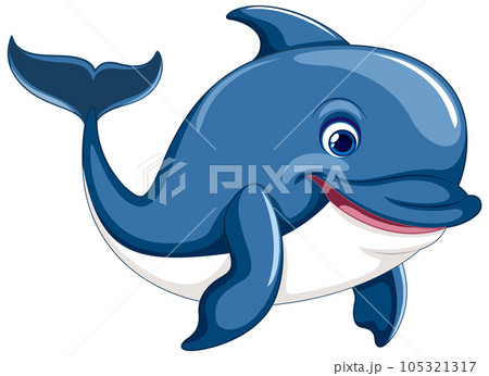 Dolphin Swimming Smiling 105321317