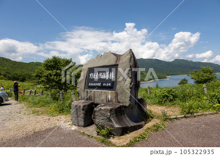 富士見峠から見る夏の野反湖 富士見峠から見る夏の野反湖 105322935
