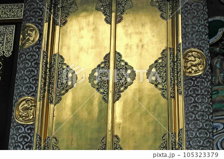 妻沼聖天山の本殿の彫刻【埼玉県熊谷市】 105323379