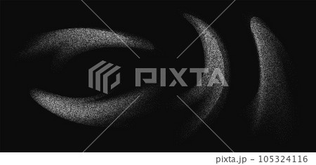 Sugar powder splash, flying salt, baking flour top view. White powder. 105324116