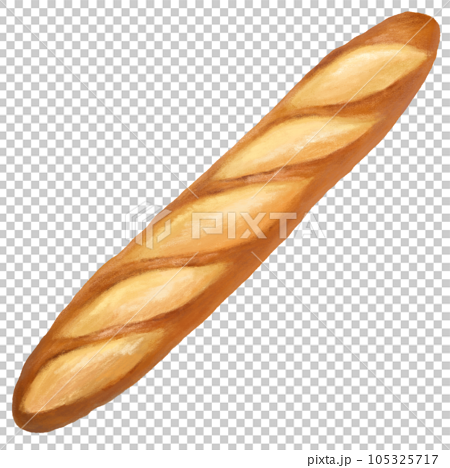 手描きのフランスパンのイラスト 105325717