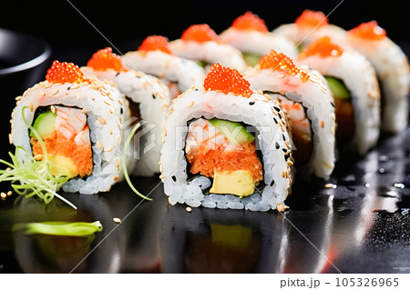 Sushi, Japanese food. Close-up 105326965