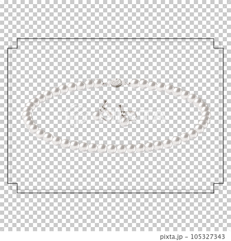 珍珠項鍊和耳環套裝 珍珠項鍊和耳環套裝 105327343