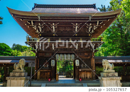 京都市上京区上御霊竪町の上御霊神社 楼門 京都市上京区上御霊竪町の上御霊神社 楼門 105327657