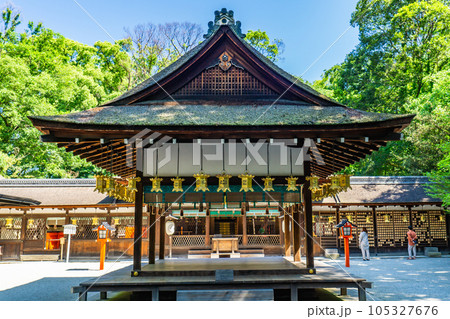 京都市左京区下鴨泉川町の河合神社（美麗の神様）　拝殿 105327676