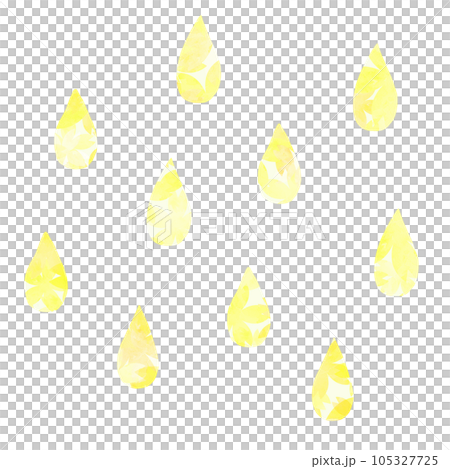 Watercolor material rain watercolor hand-painted yellow Watercolor material rain watercolor hand-painted yellow 105327725