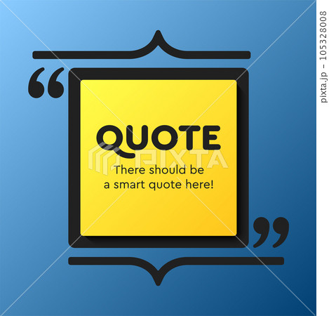 Quote frame blank, text quote boxes, message Quote frame blank, text quote boxes, message 105328008