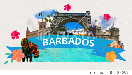 Bridgetown, Barbados. Barbados is a beautiful Catibbean country with unique British-Caribbean architecture. Bridgetown, Barbados. Barbados is a beautiful Catibbean country with unique British-Caribbean architecture. 105328097
