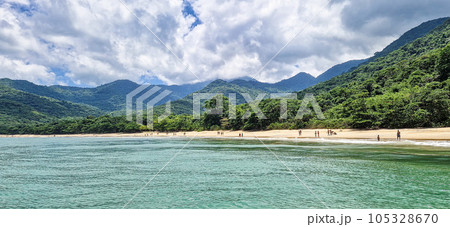 Praia de Parnaioca, Parnaioca Beach at Ilha Grande, Agnra dos Reis, Brazil 105328670