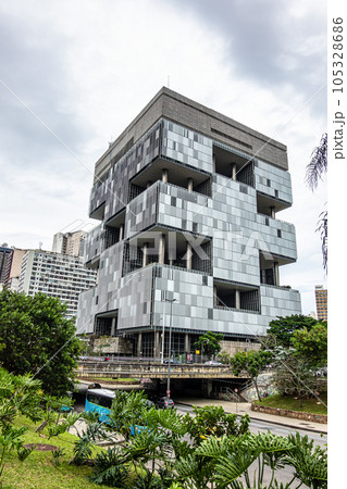 The headquarters building of Brazil giant oil company Petrobras at Rio de Janeiro, Brazil 105328686