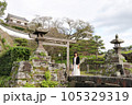 大分県臼杵市 臼杵城を旅する少女 105329319