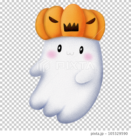 ghost in pumpkin crown ghost in pumpkin crown 105329590