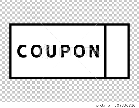 A simple coupon vertical line on the right A simple coupon vertical line on the right 105330816