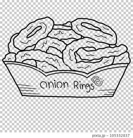 Onion rings 105332837