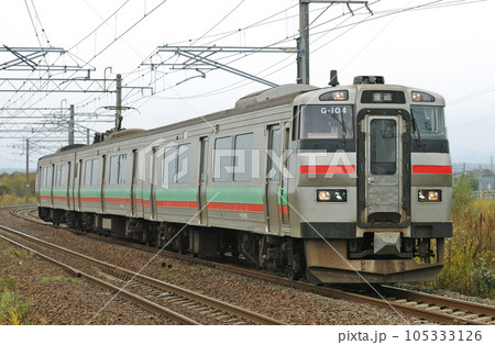 函館本線　江別ー豊幌　JR北海道　731系　G-104編成（札幌） 105333126