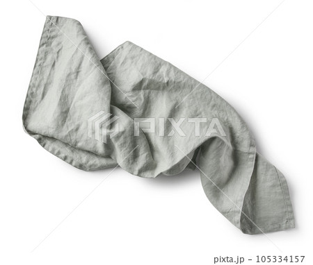 crumpled cotton napkin 105334157