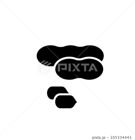 Peanut Icon, Pea Nuts Snack Symbol, Peanuts Sign, Line Peanut Icon Illustration Peanut Icon, Pea Nuts Snack Symbol, Peanuts Sign, Line Peanut Icon Illustration 105334441