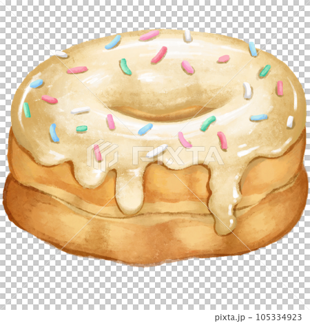 White Chocolate Donut 105334923