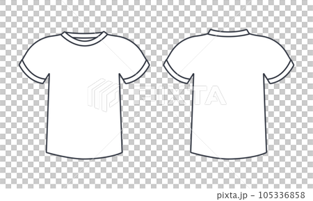 白い半袖Tシャツ 105336858
