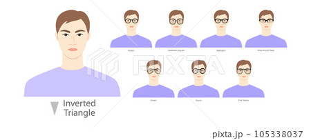 inverted triangle face shape glasses