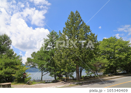 奥日光 中禅寺湖 湖畔の街並み ( 2023年7月 / 栃木県 日光市 ) 105340409