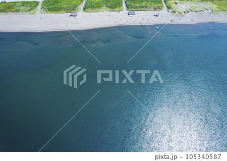 空から見た海水浴場イメージ 105340587