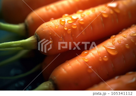 Capture the vibrant colors and intricate textures of carrots with these closeup shots. Capture the vibrant colors and intricate textures of carrots with these closeup shots. 105341112