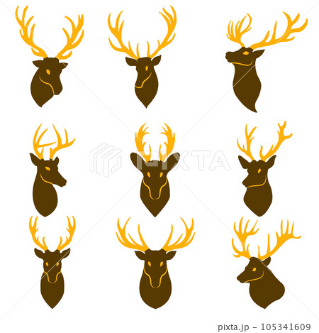 The deer graphic for graphic concept 105341609