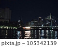 水面から見るオフィス街大阪中之島ナイトカヤック 105342139