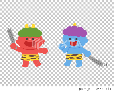 Setsubun Children of Red Demon and Blue Demon Setsubun Children of Red Demon and Blue Demon 105342514