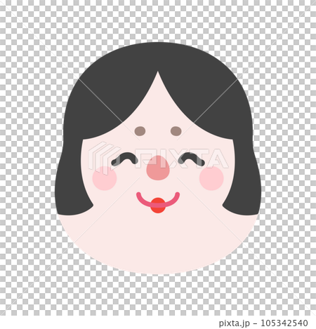 おかめの顔 おかめの顔 105342540