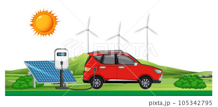 Electric car charging using 105342795