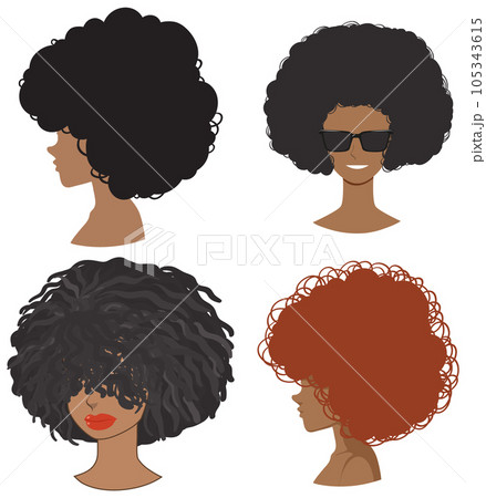 Set of mix afro hair Set of mix afro hair 105343615