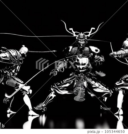 銅線人形❸武士 105344650