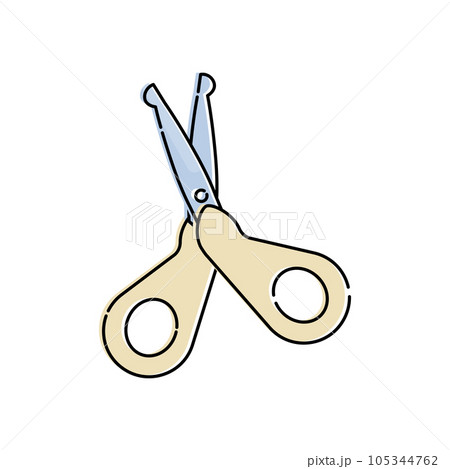 赤ちゃん用爪切り はさみ イラスト素材 赤ちゃん用爪切り はさみ イラスト素材 105344762
