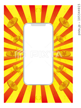 スマートフォンと背景 スマートフォンと背景 105344915