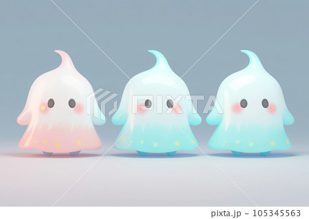 かわいいオバケのキャラクター,Generative AI AI画像 105345563
