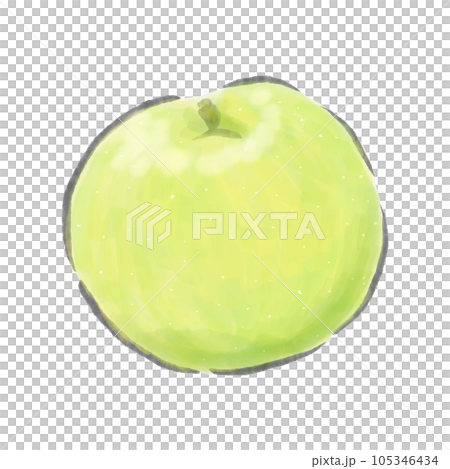 Fresh and delicious-looking pear watercolor illustration / Autumn taste / Green pear / Nijisseiki pear Fresh and delicious-looking pear watercolor illustration / Autumn taste / Green pear / Nijisseiki pear 105346434