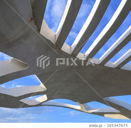 Beautiful futuristic structure Beautiful futuristic structure 105347673