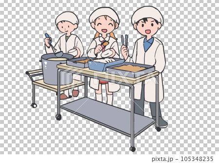 給食当番 給食当番 105348235