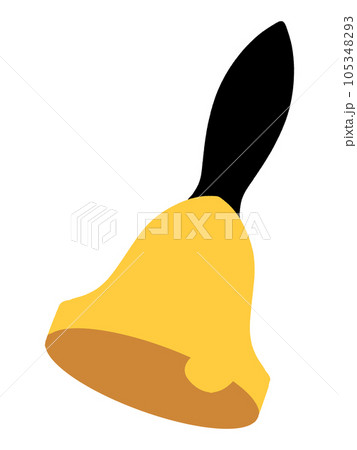 大当たりハンドベルのイラスト素材　主線なし 105348293