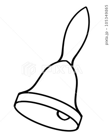 大当たりハンドベルのイラスト素材 線画 大当たりハンドベルのイラスト素材 線画 105349865