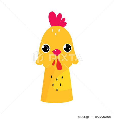 Chicken Finger Toy and Puppet for Entertainment Play Vector Illustration 105350806