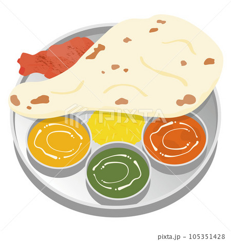 インドカレーのイラスト 105351428