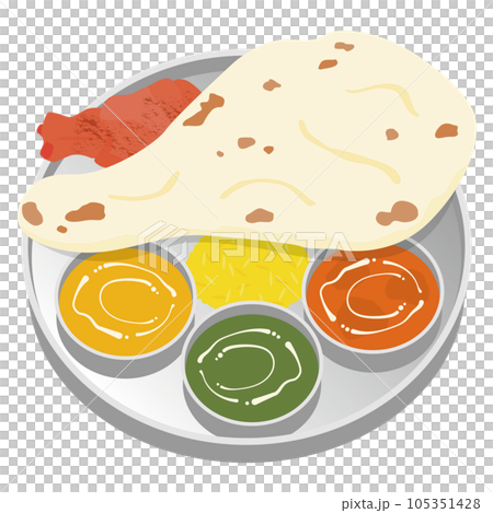 インドカレーのイラスト 105351428