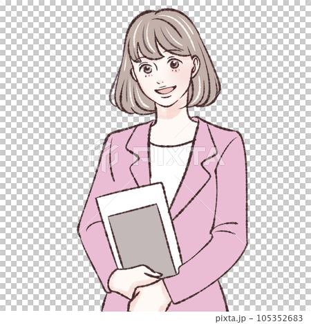 Information, explanation, commentary.Black hair, blazer, uniform, suit, ol, student, office worker, receptionist, 105352683